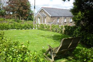 Crugsillick Court from the shared lawn.