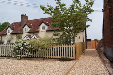 Access down the side of the cottage to the back garden and safe storage for bikes.
