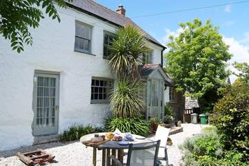 The front of The Withy, the garden furniture is set on your private courtyard and is not over looked.