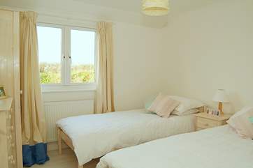 The twin bedroom (Bedroom 3) is ideal for children.