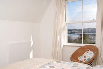 The double en suite bedroom (Bedroom 1) has views of the tidal estuary.