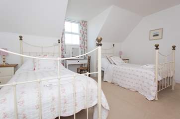 One of the twin bedrooms.