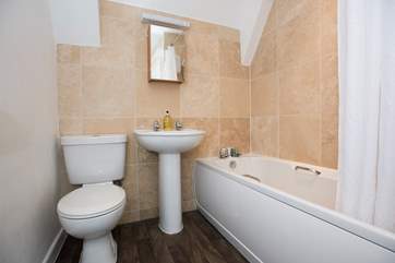 The modern bathroom.