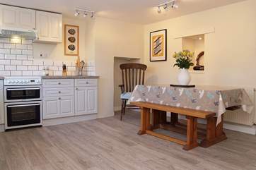 The gorgeous and spacious kitchen/diner.
