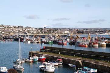 Newlyn Harbour is a short distance away.