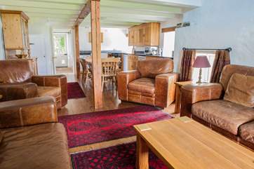 The beautifully furnished living area.
