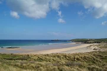 The beach at Godrevy is just a few miles away.