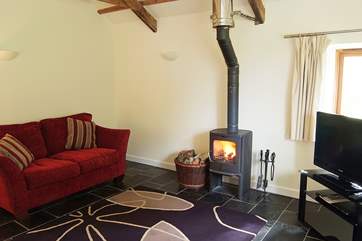 Snuggle up on one of the sofas in front of the toasty wood-burner.