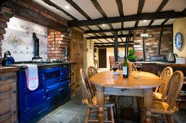 The country-style kitchen/breakfast-room.