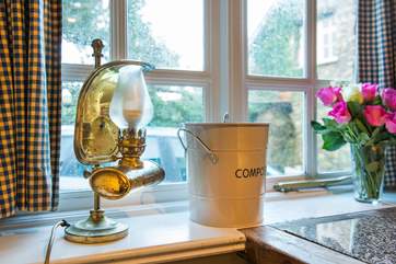 There are lovely pieces throughout the cottage.