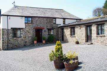 An exterior view of the property.