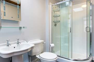 The shower-room.