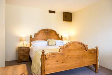 The double bedroom is beautifully furnished.