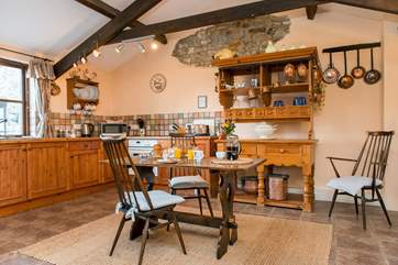 The kitchen/dining-area.
