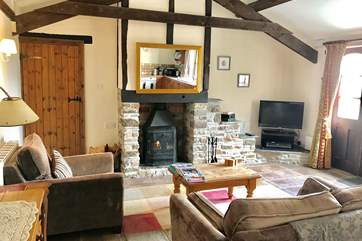 The woodburner makes this a great retreat all year round