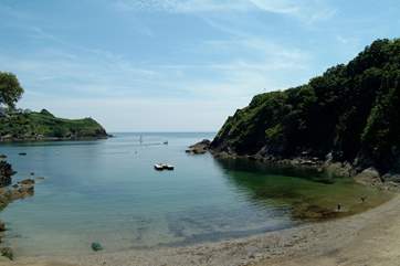 Readymoney cove in Fowey is perfect for children.