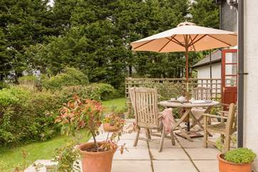 A wonderfully private and tranquil spot for meals.