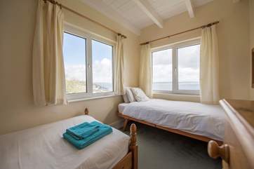 The twin bedroom.