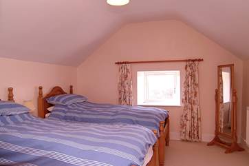 Bedroom 3, a twin room.