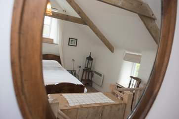Reflections of the bedroom.