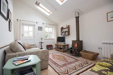 The cosy sitting-room.