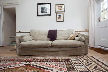 Snuggle up on the sofa.