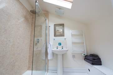 The shower-room.