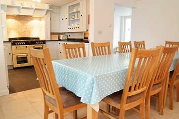 The dining-area is within easy access of the kitchen and ground floor living-room.