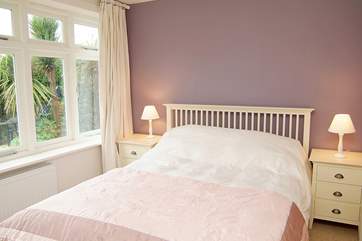 The ground floor double bedroom with en suite bathroom (Bedroom 3).