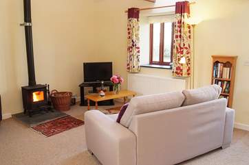 The open plan living-room.