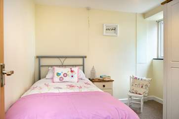 The single room on the ground floor.