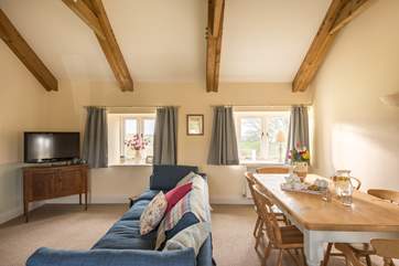This lovely first floor space overlooks the rear garden.