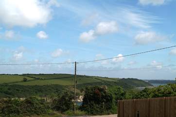 Looking towards Falmouth from the balcony.