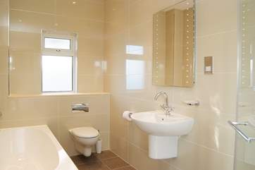 There are modern shower-rooms.
