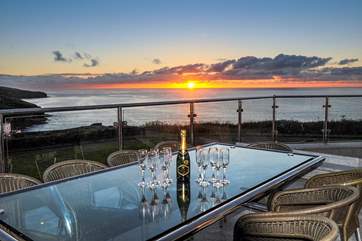 A wonderful spot to enjoy a champagne sunset