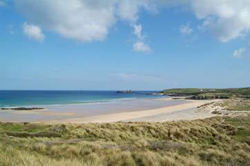 The magnificent beach at Godrevy is only a few minutes away by car.