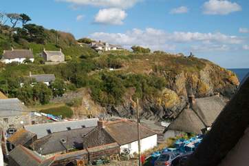 The view from one of the double bedroom windows.