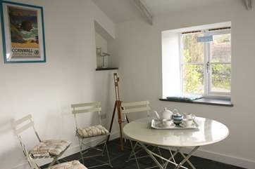 The Owners have converted the old 'school room' to the front of the cottage into a studio/sitting-room to enjoy the views whatever the weather.