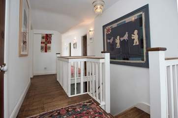 The first floor landing, charming in itself.