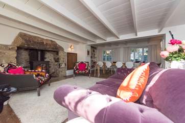 The living/dining area.
