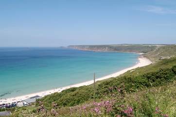 Sennen Cove is approximately six miles distant.