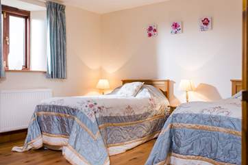 The twin bedroom.
