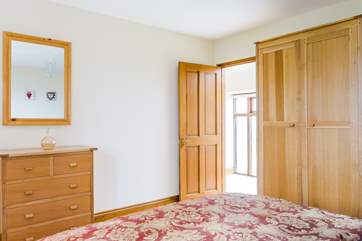 The bedrooms have plenty of hanging space.