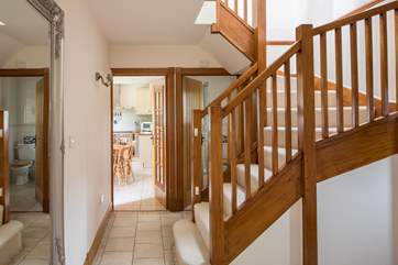 This photo gives you a sense of what a spacious family holiday home this is.
