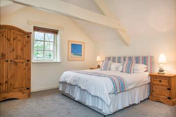Delightful bedroom 2 has a 'zip and link' bed so it can made up as a 6 foot double or twin beds....
