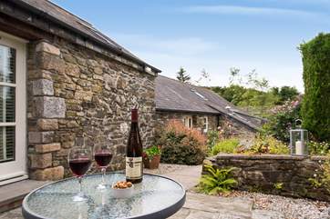 The annexe has its own patio area-the ideal spot for a morning coffee or sundowner