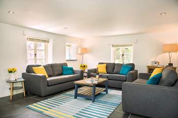 The spacious and comfortable lounge