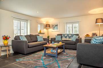 The spacious and comfortable lounge