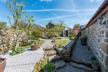The rear garden and summer-house (this may be replaced in 2019).