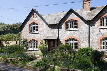 The front of this lovely semi-detached cottage.